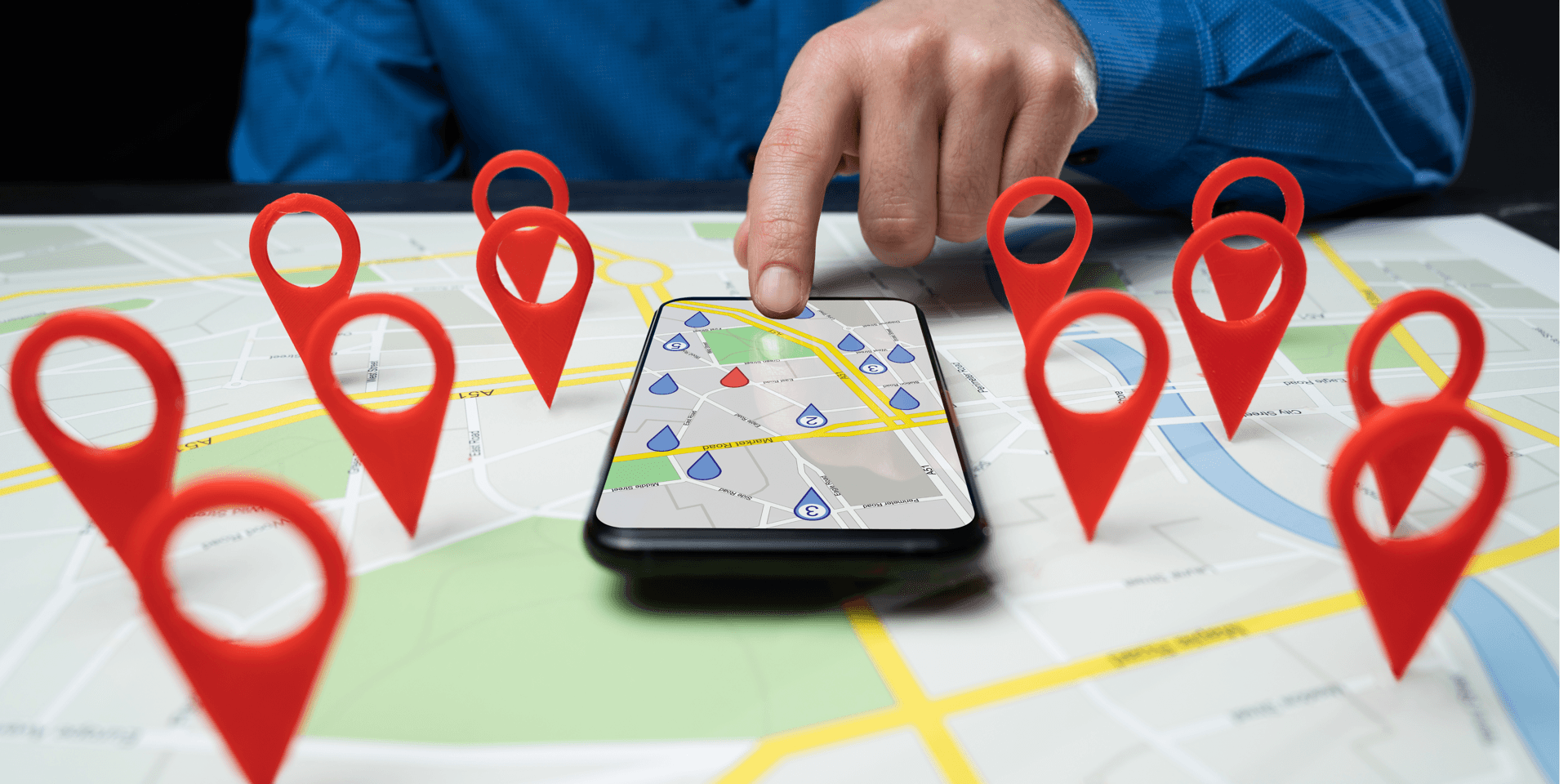 UK landscape with open sky