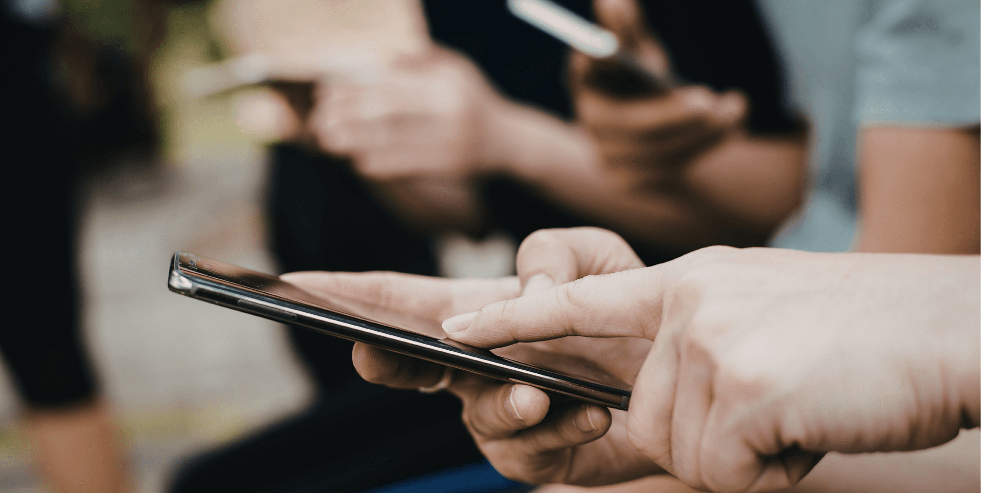 Person activating an eSIM on a modern smartphone