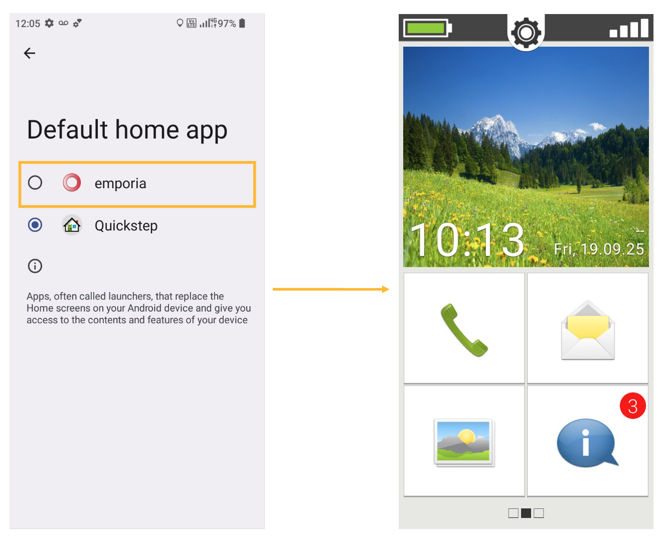 Emporia selected for Simple Mode