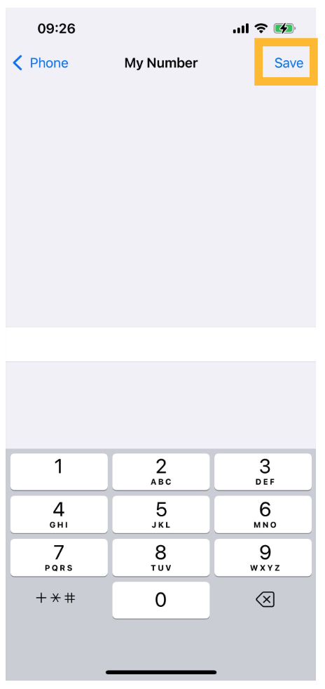 iMessage updated to show correct ported number