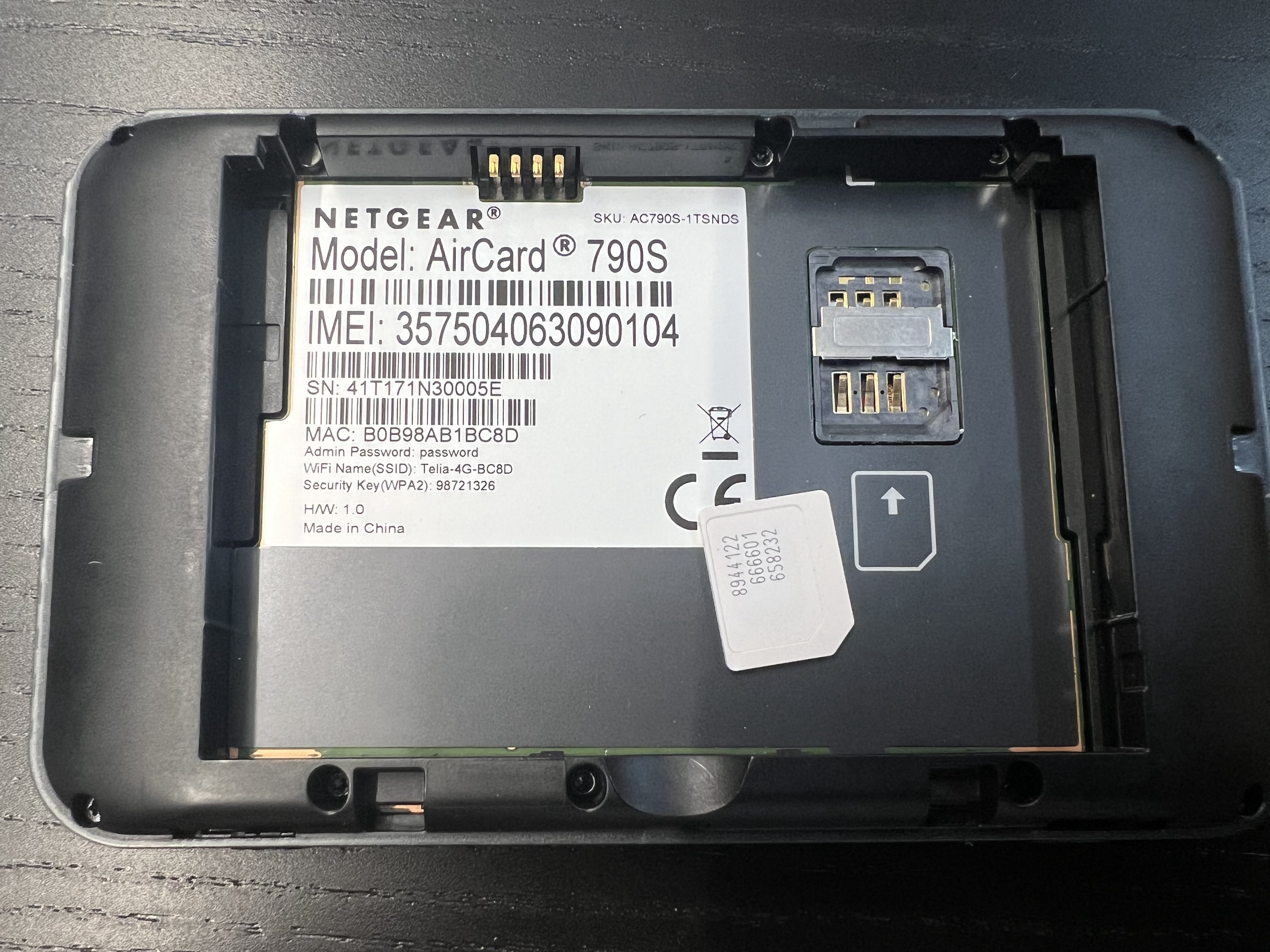 Micro SIM card detail