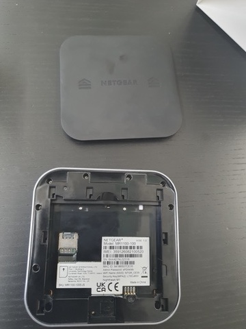 Router with back cover removed